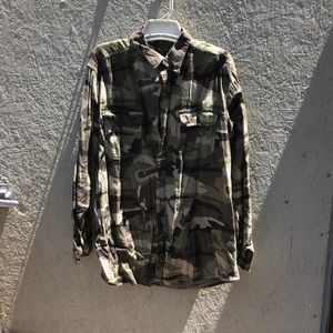 Camo button up shirt